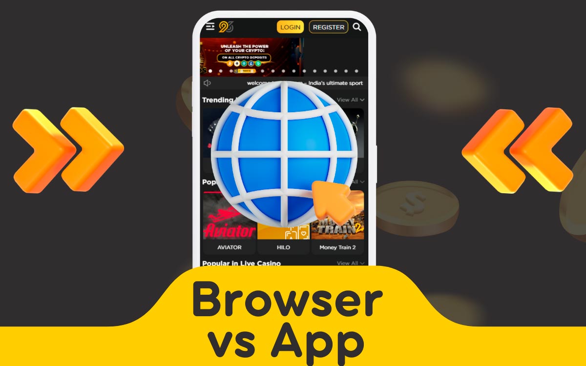 Betting with 96in – Mobile Browser vs. App