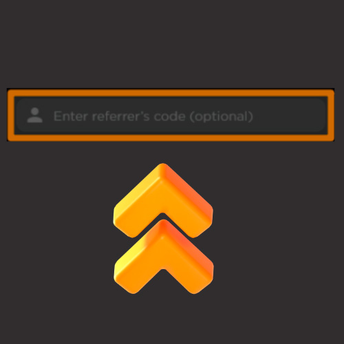 Enter the referral code